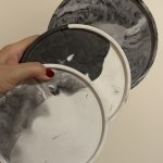 ROUND TRAY (MARBLE EFFECT)