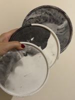 ROUND TRAY (MARBLE EFFECT)